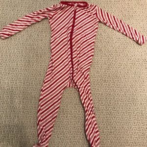 Kickee pants candy cane pajamas